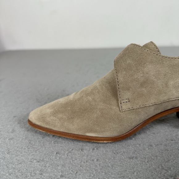 Frye Ellen Buckle Monk Shoe Low Heel 7 Bootie Womens 7M 3478009-ASH Brown - Picture 4 of 16